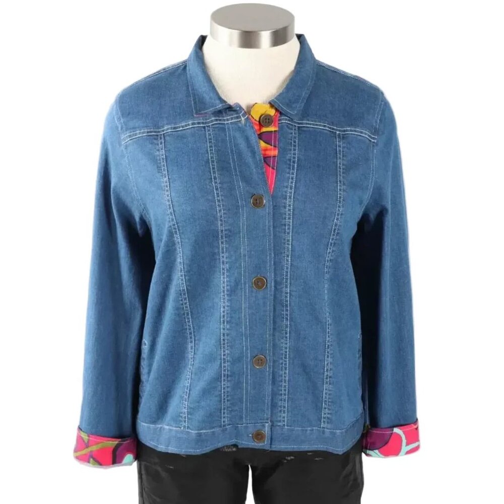 Tulip Clarissa Patchwork Color Pop Denim Jacket